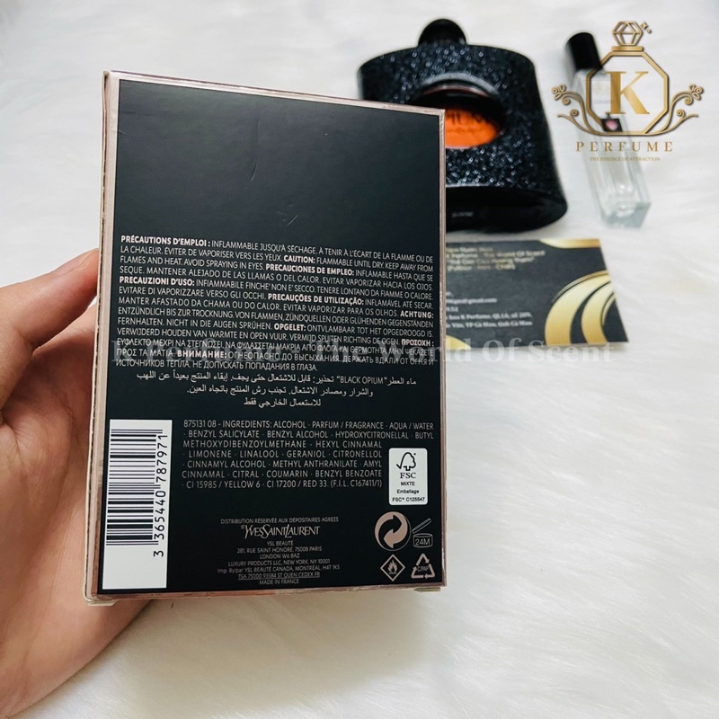 [K Perfume Chính Hãng] Nước Hoa Nữ YSL Black Opium | Thế Giới Skin Care