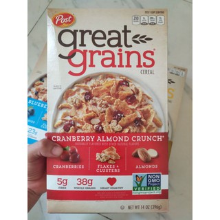 NGŨ CỐC POST GREAT GRAINS Hộp 382gr