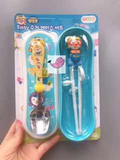 Set đũa tập gắp + thìa Edison Made in Korea