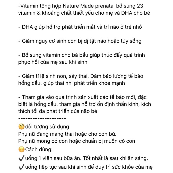 Viên Uống Prenatal Multi +DHA BA BÂU VÀ CHO CON BU MỸ 150 Viên