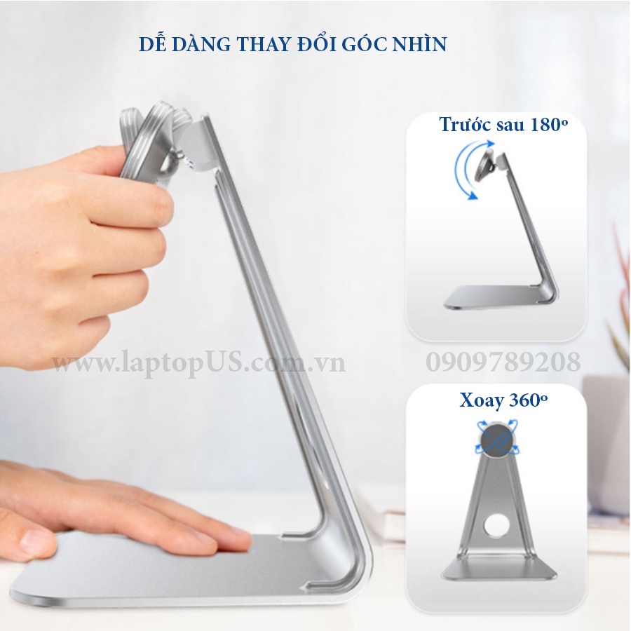 Giá Đỡ Nam Châm Hít Điện Thoại Ipad Nhôm