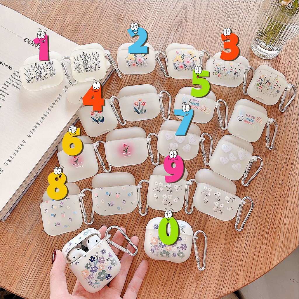 Vỏ Bảo Vệ Hộp Sạc Tai Nghe AirPods3 420 Dạ Quang Họa Tiết Hoa Mẫu Mới 2021 Cho AirPods3 Ốp