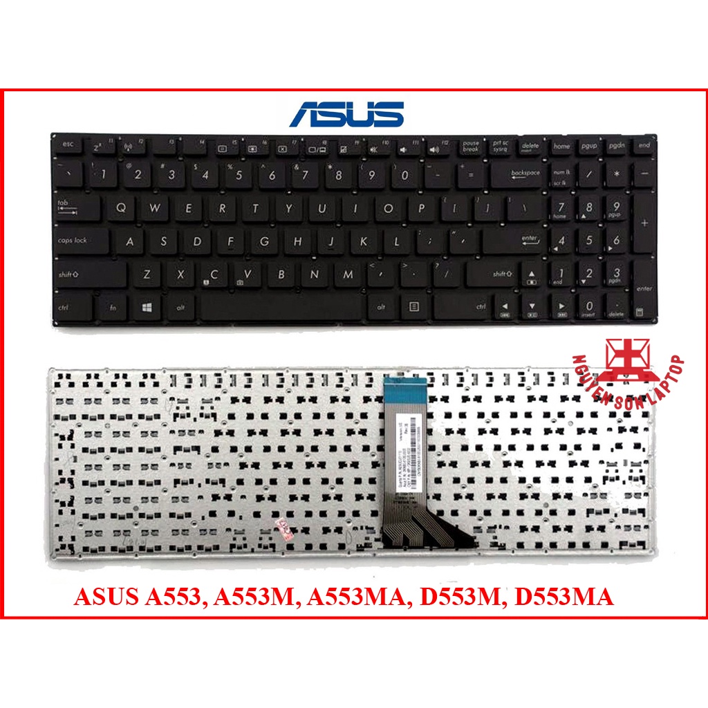 Clavier AZERTY Français Neuf Pour Asus A553M, D553M, F553M, K553M, P553M, X553M