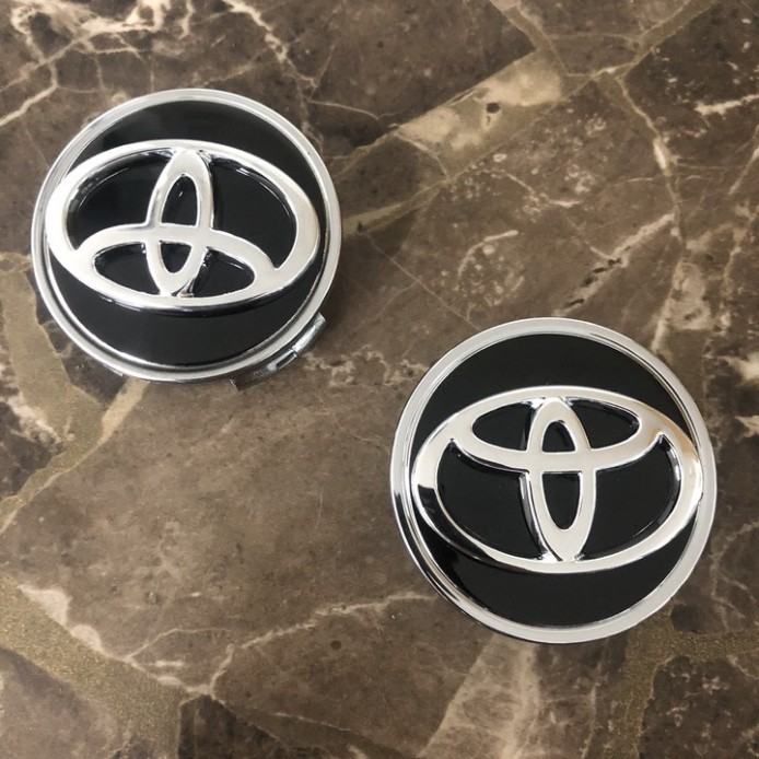 Sản phẩm Logo chụp lazang - ốp mâm vành xe ô tô Toyota đường kính - 53MM .