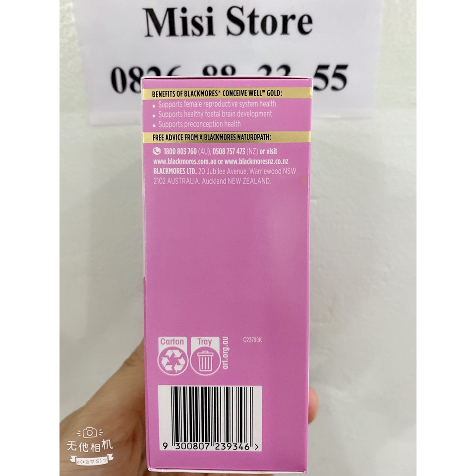 Viên uống bổ trứng Conceive Well Gold Blackmores, tăng khả năng thụ thai, 56 viên