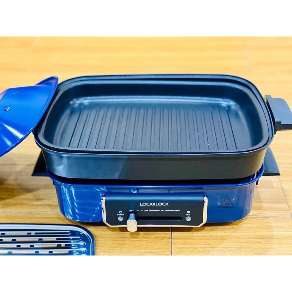 Nồi Điện Đa Năng Lock&Lock EJG556 (2.5L) - 3 chức năng nướng/ lẩu/ hấp