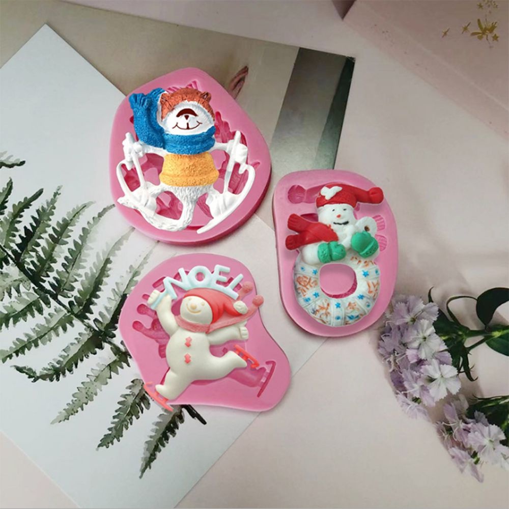 Khuôn Silicone Làm Bánh Kẹo Hình Ông Già Noel