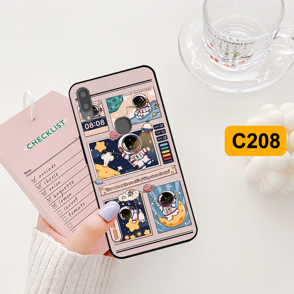 Ốp lưng Vivo V9 / V9 Youth hình gấu, vũ trụ ngân hà chibi. ốp chống sốc bền đẹp