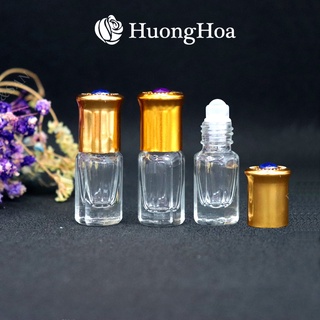 10 chai chiết nước hoa thuỷ tinh dạng lăn có hướng dẫn cách chiết nước hoa, sỉ và lẻ - mã 26 dung tích 3ml