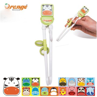 Đũa tập ăn xỏ ngón cho bé hoạt hình orange
