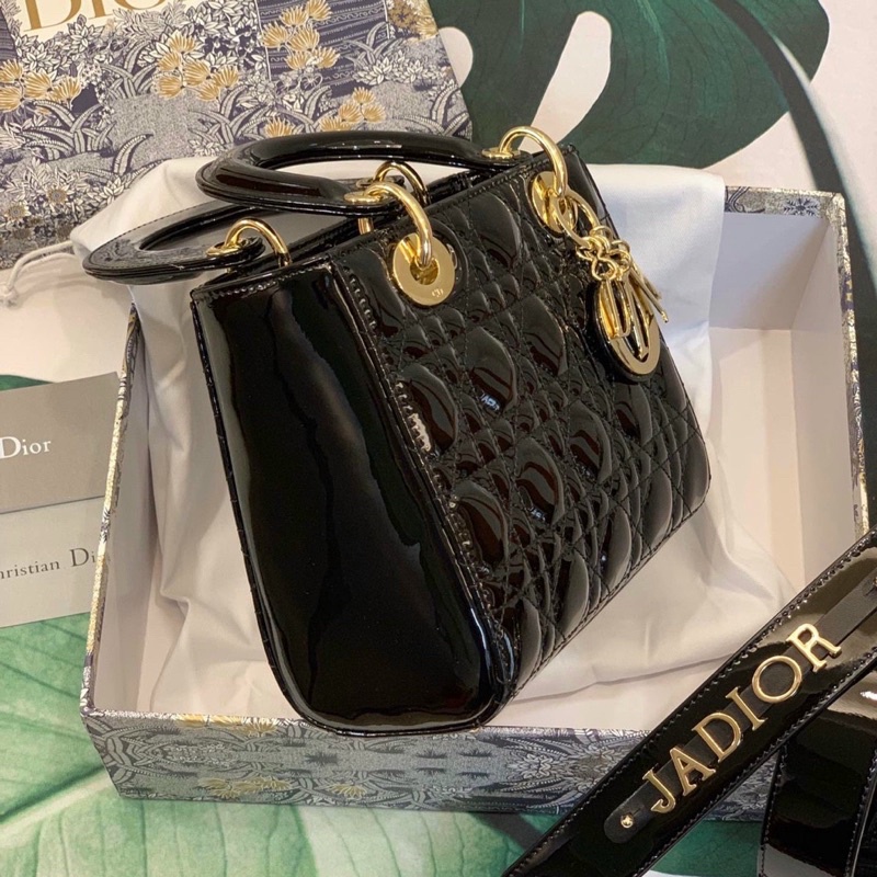 Túi xách nữ Dior lady da bóng hàng đẹp fullbox