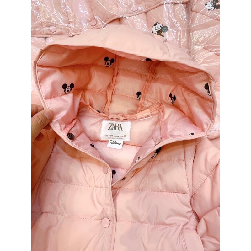 Áo phao Mickey hồng Zara