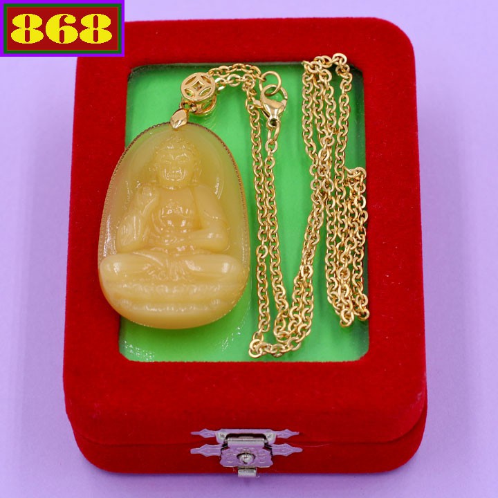 Mặt dây chuyền Phật A Di Đà vàng 4.3 cm MTVO7
