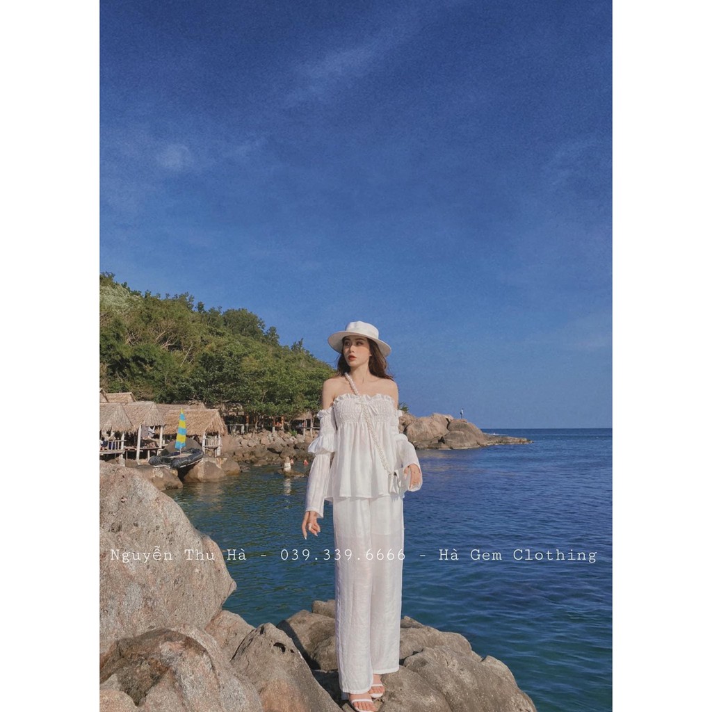 Set đồ nữ cá tính, set quần lửng áo sơ mi, áo quây, áo thun đi chơi sang chảnh mùa hè đẹp 8A00014 | BigBuy360 - bigbuy360.vn