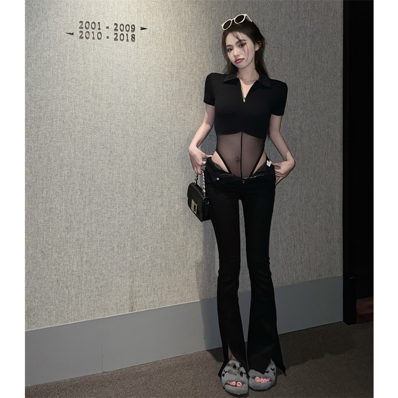 Áo Thun Lưới Tay Ngắn Thời Trang Dành Cho Nữ