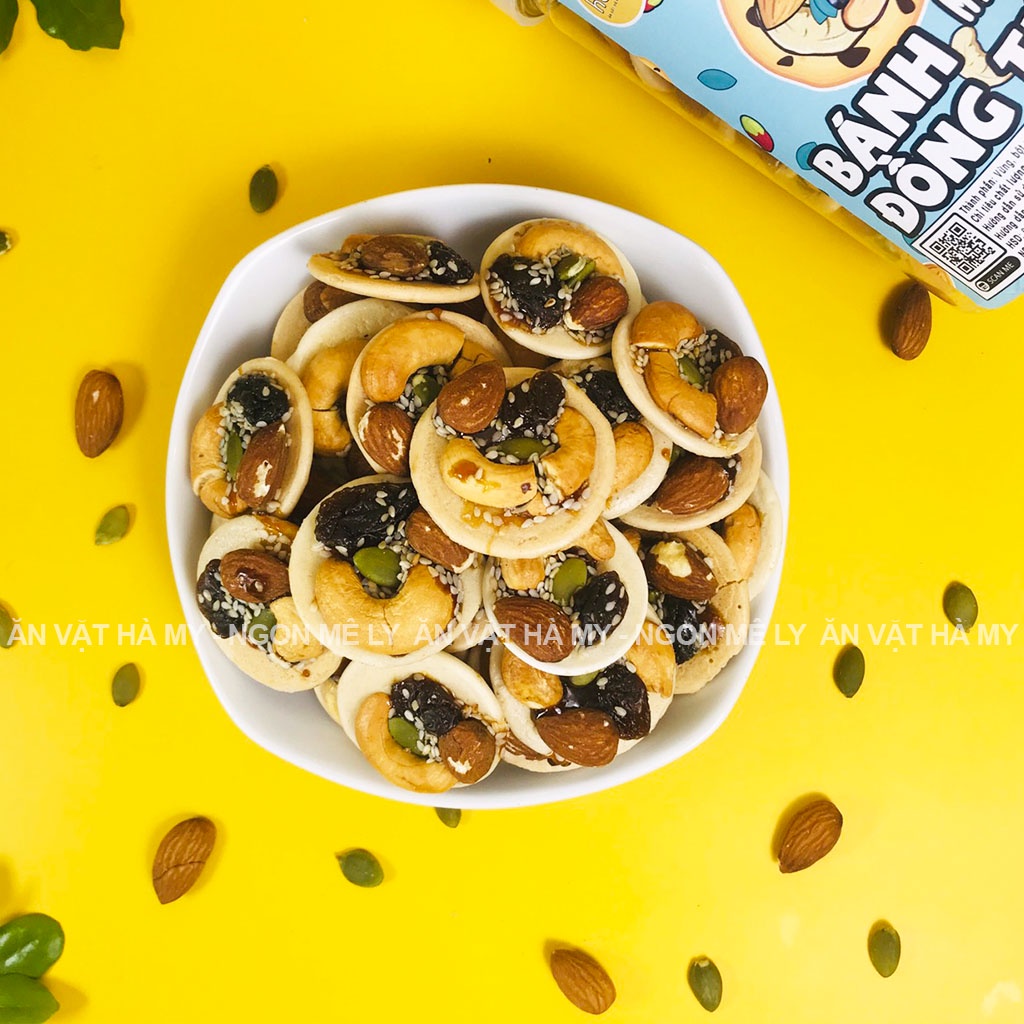 Bánh quy mix hạt hũ 300g đồ ăn vặt Hà My