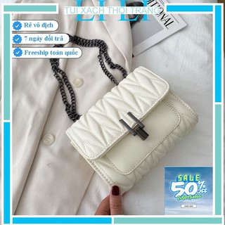 Túi xách nữ đẹp 💖💖 Túi đeo chéo khóa hình thoi thiết kế mới 2021! 2051( kèm video, ảnh thật)