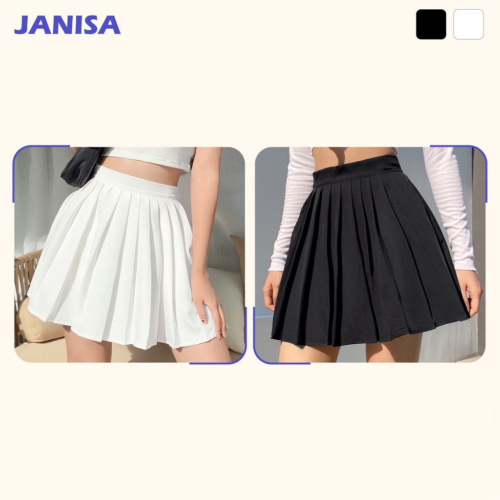 Chân váy xếp ly tennis ngắn công sở bigsize kiểu JANISA CV08 | BigBuy360 - bigbuy360.vn