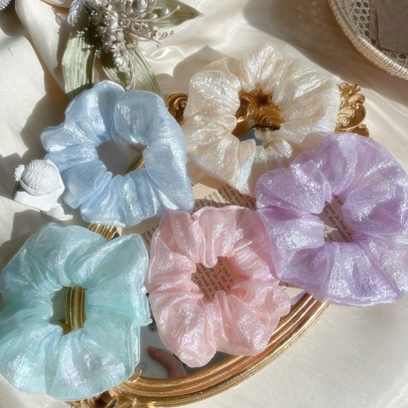 Dây buộc tóc MANYUE co dãn đơn giản thời trang cho nữ