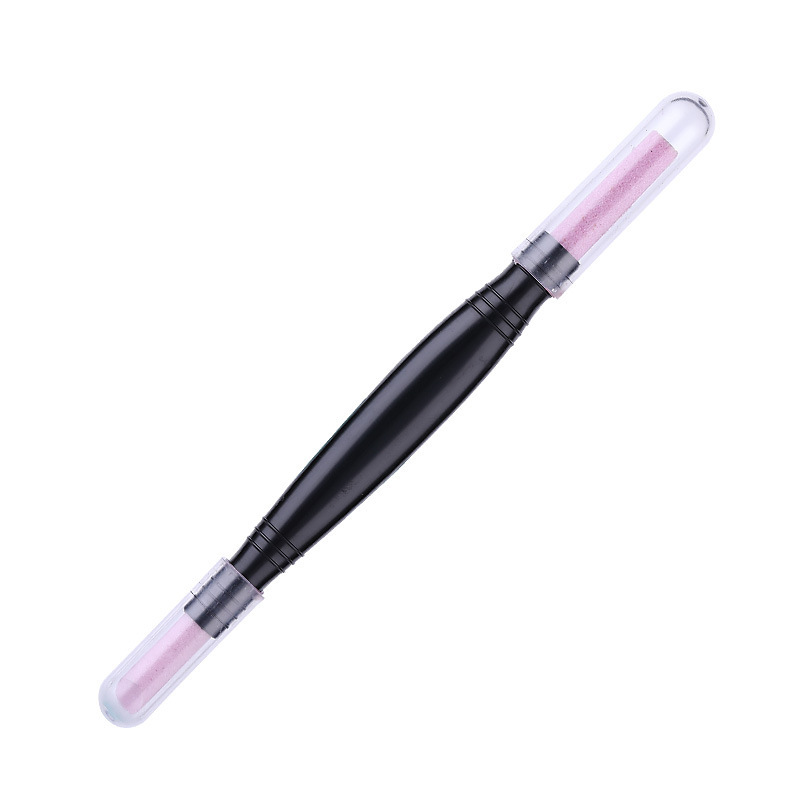 New style Nail Art Quartz Pen Double-headed Multifunctional Exfoliating Repair Polishing Pen Nail Surface Scrub Fine Polishing Rod