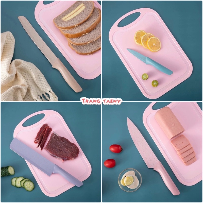 Bộ 6 dụng cụ dao kéo lúa mạch làm bếp