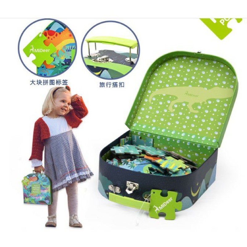 BỘ XẾP HÌNH THÔNG MINH 100-104 miếng CHÍNH HÃNG Mideer