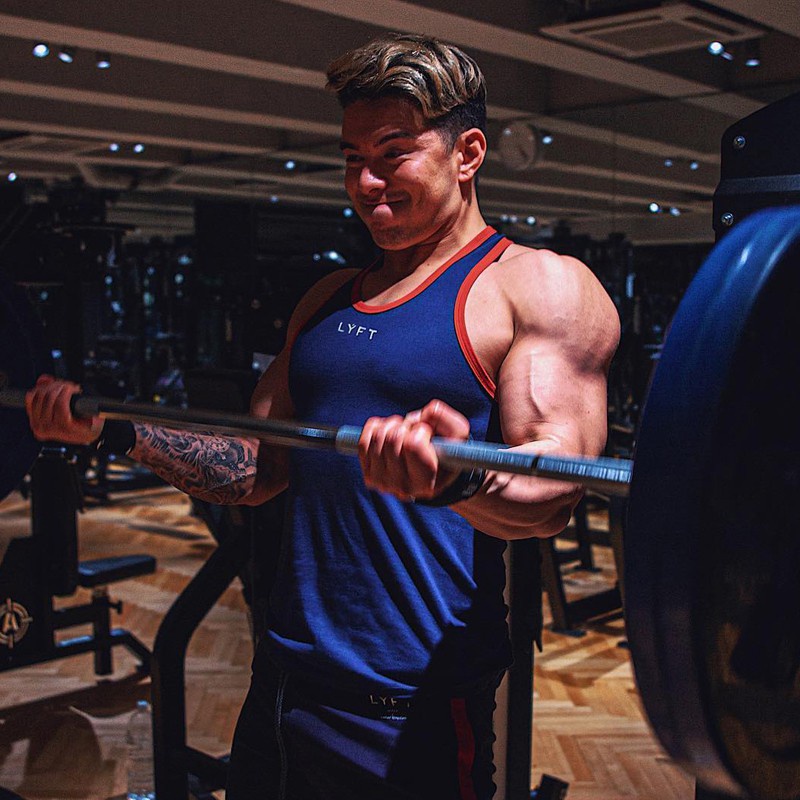 Áo Tank Top Thể Thao Chất Liệu Cotton Kẻ Sọc Size M-3XL Thời Trang Cho Nam