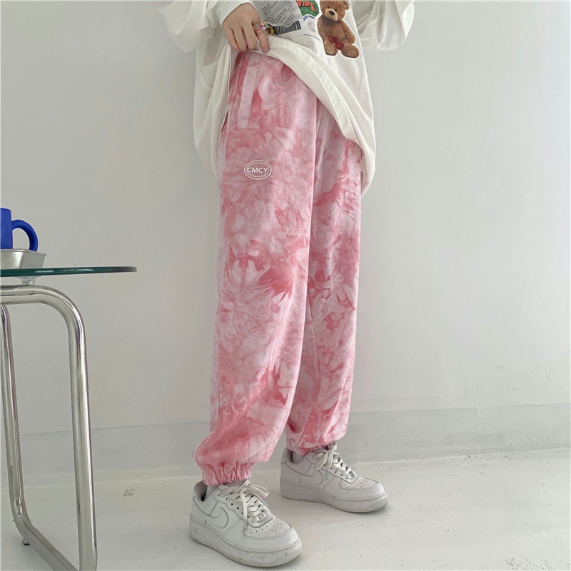 Quần ống rộng nhuộm màu độc đáo thời trang tùy chọn kích thước