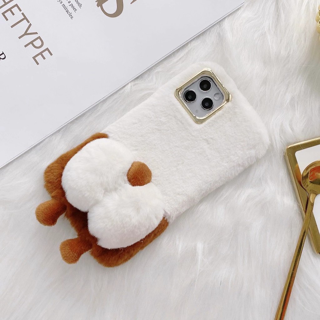 Ốp điện thoại hình mông chó corgi nhồi bông dành cho Iphone7 8 X/Xs/Xs Max 11 11 Pro 11promax 12 pro max 13 pro max