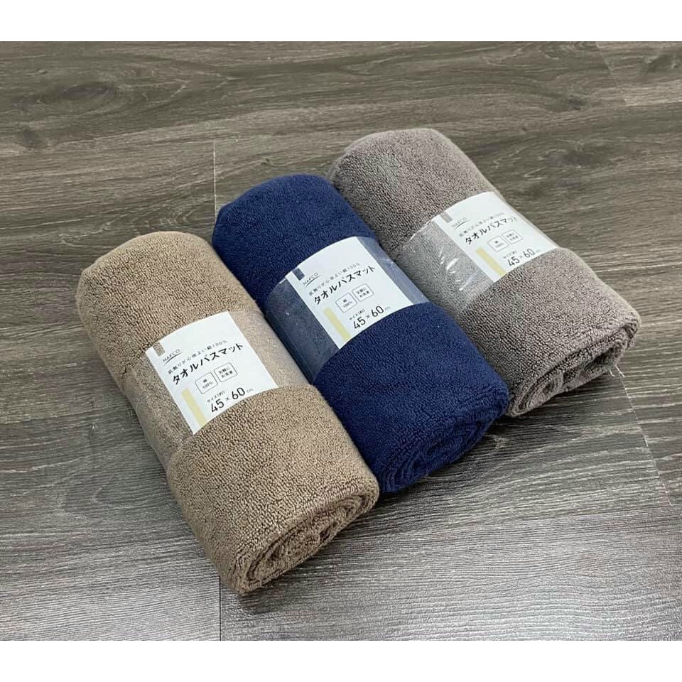 Khăn thảm lau chân xuất Nhật dư xịn sò 100% cotton (1 cái)