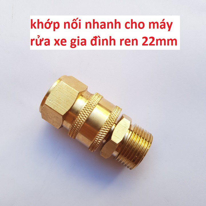 Bộ khớp nối nhanh đầu ra cho máy rửa xe áp lực cao, máy xịt rửa cao áp, máy rửa xe gia đình