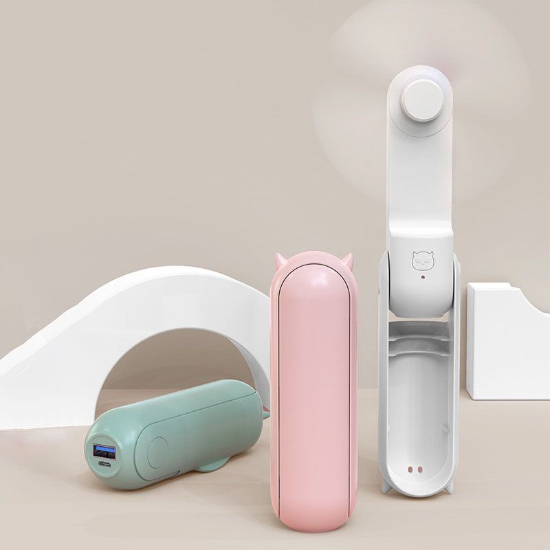 Quạt pin sạc mini gấp gọn cầm tay Monster kiêm pin sạc dự phòng