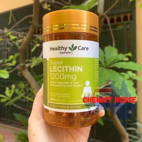 [ Hàng Chuẩn ÚC ] Healthy Care Super Lecithin 1200mg - Viên uống tinh chất mầm đậu nành 100 viên