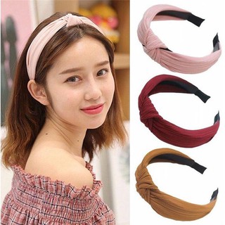 1 Băng Đô Cài Tóc Bản Rộng Thắt Nơ In Họa Tiết Thời Trang Cho Nữ