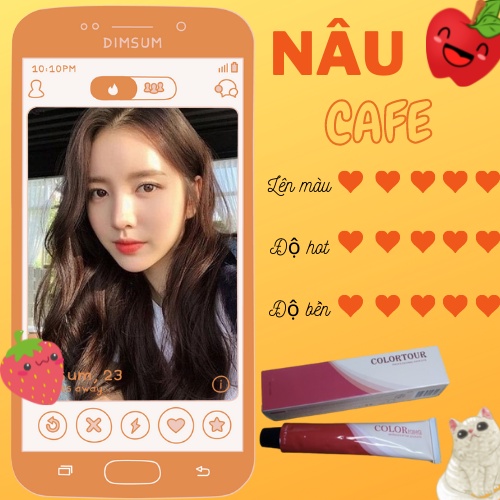 Thuốc nhuộm tóc màu Nâu Caffe an toàn với da đầu