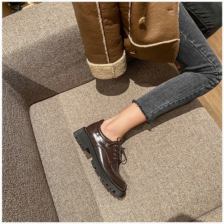 Giày Da Đế Cao Phong Cách Anh Quốc 2021 Cho Nữ | BigBuy360 - bigbuy360.vn