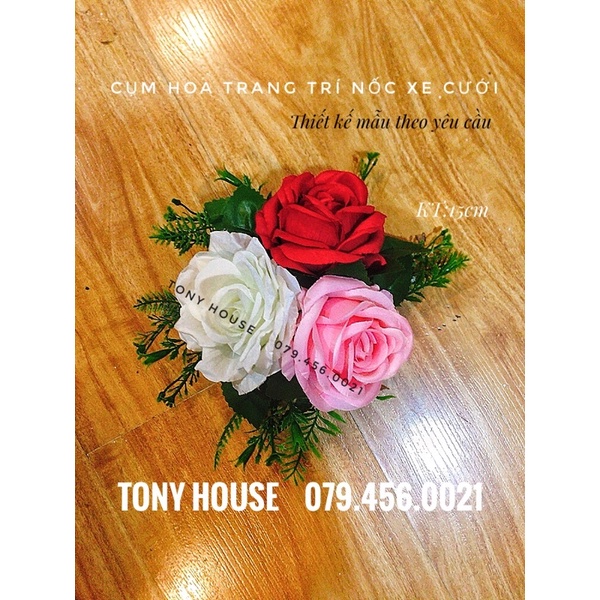 Phụ kiện trang trí xe hoa ngày cưới - nhận làm theo yêu cầu - Tony House