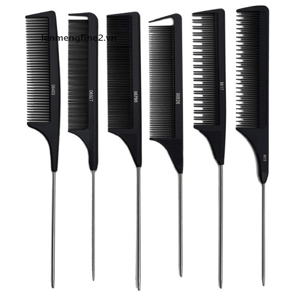 Lược chải tóc đuôi nhọn bằng thép không gỉ tiện dụng cho salon