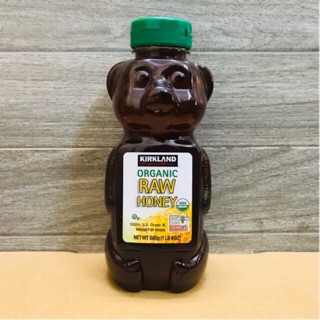 [HSD 2021] Mật ong gấu Kirkland Organic Raw Honey 680gr Mỹ, mật ong hữu cơ tinh khiết, sánh đặc