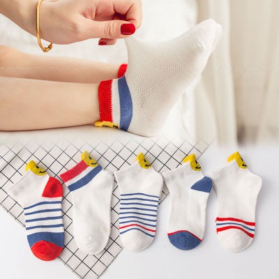 Vớ cotton Mỏng Cổ Thuyền Cỡ Vừa Nhỏ Thời Trang Mùa Hè Cho Bé Trai Và Gái