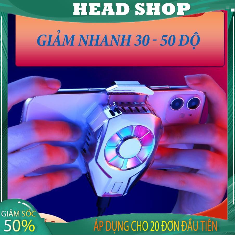 Quạt tản nhiệt gaming SÒ LẠNH siêu mát Memo L01 cho điện thoại HEAD SHOP