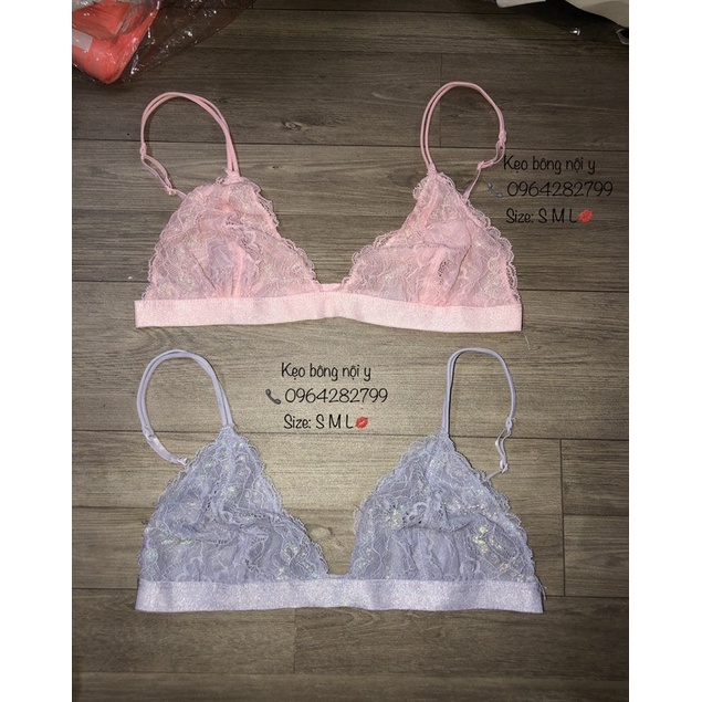 Áo Bralet ko mút ko gọng chất ren mềm