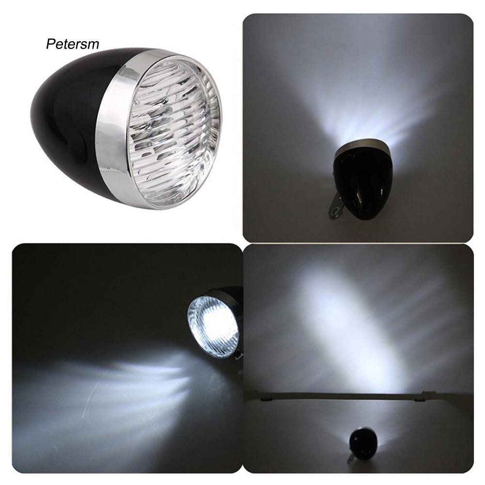 Đèn pha xe đạp leo núi 2 chế độ kèm 2 giá đỡ và 2 vít cố định