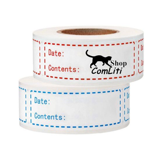 Tem Dán Bảo Quản Thực Phẩm Nhãn Ghi Thông Tin Cuộn 125 Cái