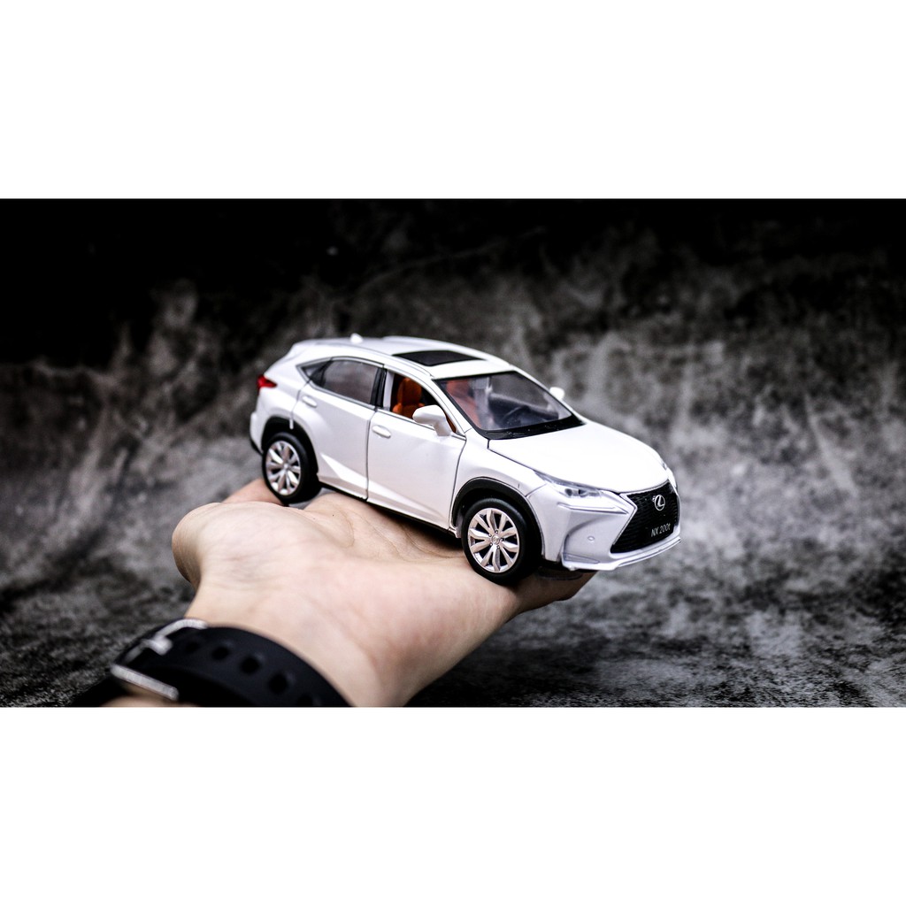 MÔ HÌNH XE LEXUS NX200T WHITE 1:32 JACKIEKIM 5180