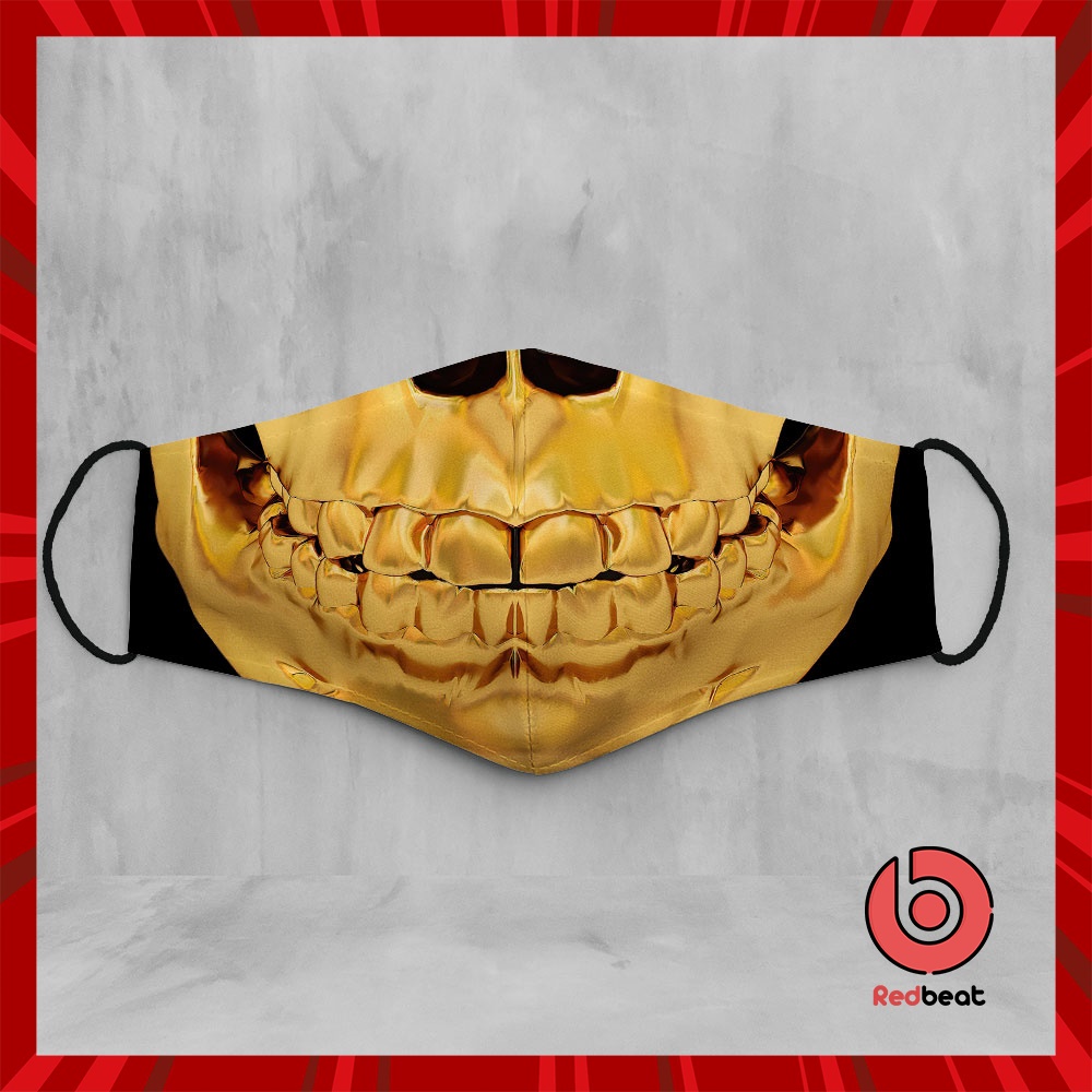 Khẩu Trang Vải Hàn Quốc Skulls_28 RedBeat Vải Cotton 100%, Kháng Khuẩn, Có Thể Giặt Và Tái Sử Dụng Dành cho Nam Nữ