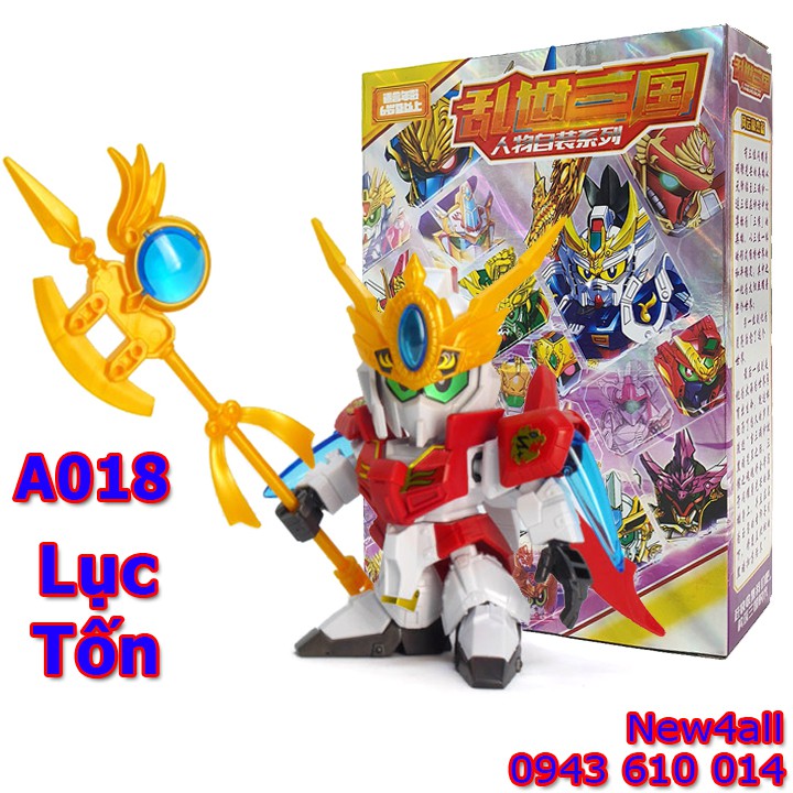 Đồ chơi lắp ráp mô hình lego SD/BB Gundam A018 Lục Tốn - Gundam Tam Quốc New4all giá rẻ để bàn, trang trí, quà tặng