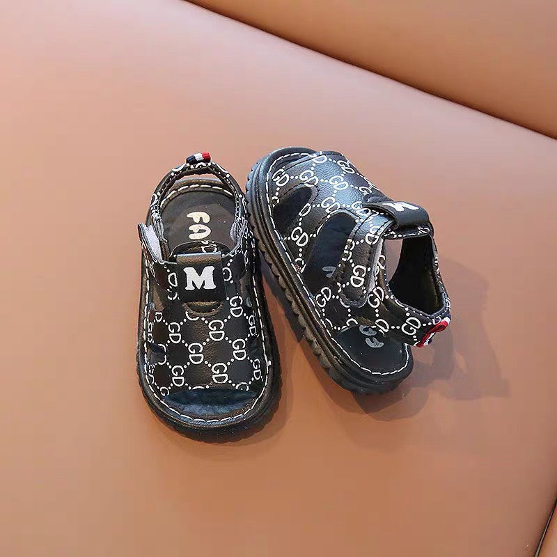 Dép tập đi cho bé - DÉP SANDAL BÉ TRAI GD MỀM CÓ TIẾNG KÊU SIÊU HOT A812