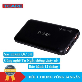 Pin sạc dự phòng 10000mah tcare