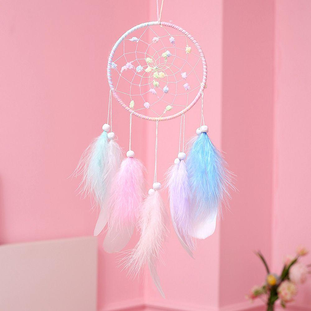 Vòng Bắt Giấc Mơ Có Đèn Trang Trí Xe Hơi / Làm Quà Valentine REBUY1